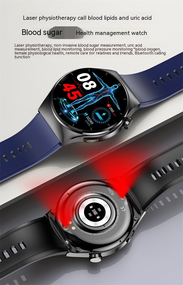 F320 Smart Watch, Bluetooth Calling, Uric Acid, Blood Fat, Blood Sugar, Heart Rate, Body Temperature, Health Sport Smart Watch
