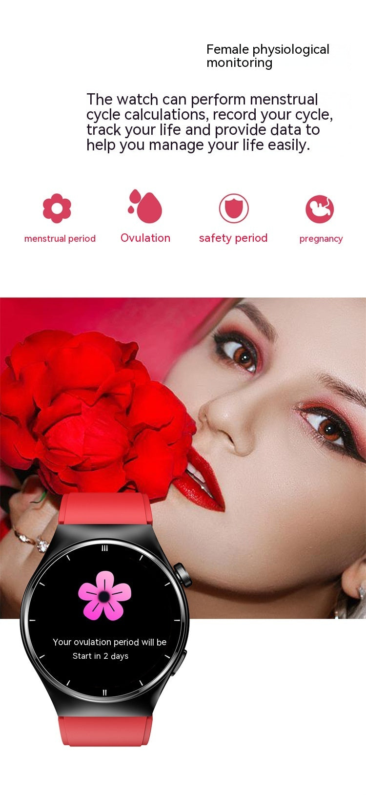 F320 Smart Watch, Bluetooth Calling, Uric Acid, Blood Fat, Blood Sugar, Heart Rate, Body Temperature, Health Sport Smart Watch